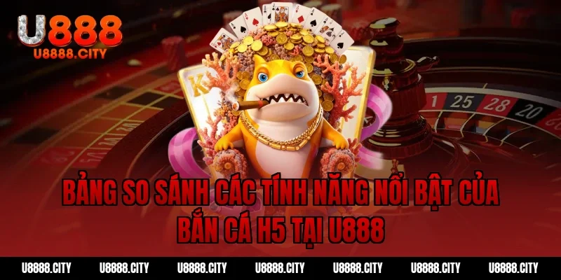 Bảng so sánh các tính năng nổi bật của bắn cá h5 tại U888